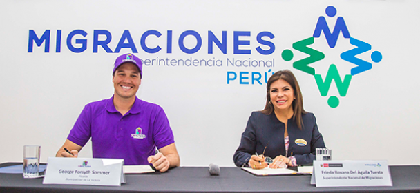 MIGRACIONES firma convenio con la Municipalidad de La Victoria para fortalecer control migratorio MIGRACIONES firma convenio con la Municipalidad de La Victoria para fortalecer control migratorio