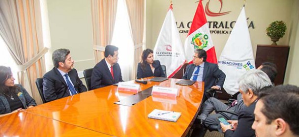 MIGRACIONES y Contraloría firman convenio para intercambiar experiencias en gestión antisoborno MIGRACIONES y Contraloría firman convenio para intercambiar experiencias en gestión antisoborno